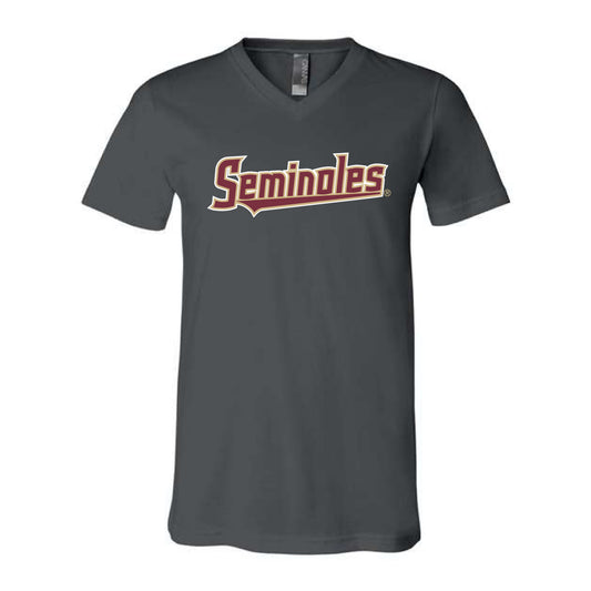 The Seminoles Logo | Asphalt V-Neck Tee