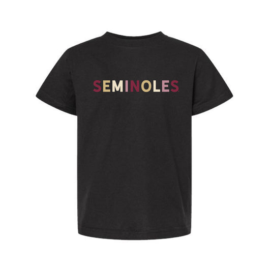 The Seminoles Multi | Youth Black Tee