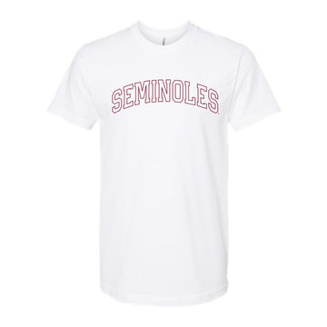 The Seminoles Outline Arch | White Tee