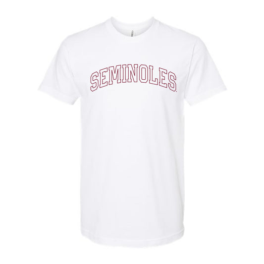 The Seminoles Outline Arch | White Tee