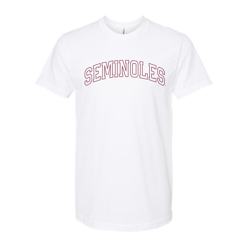 The Seminoles Outline Arch | White Tee