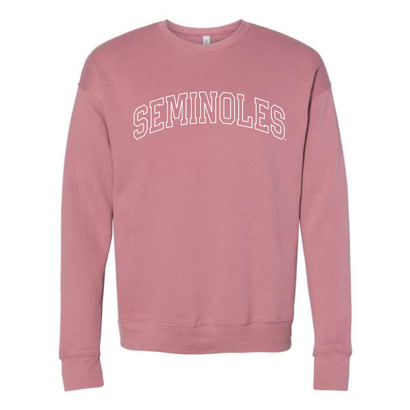 The Seminoles Outline Arch | Mauve Sweatshirt