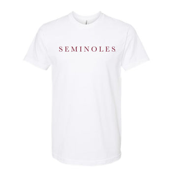 The Seminoles Serif | White Tee