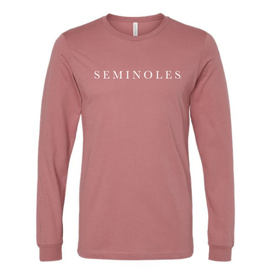 The Seminoles Serif | Mauve Long Sleeve