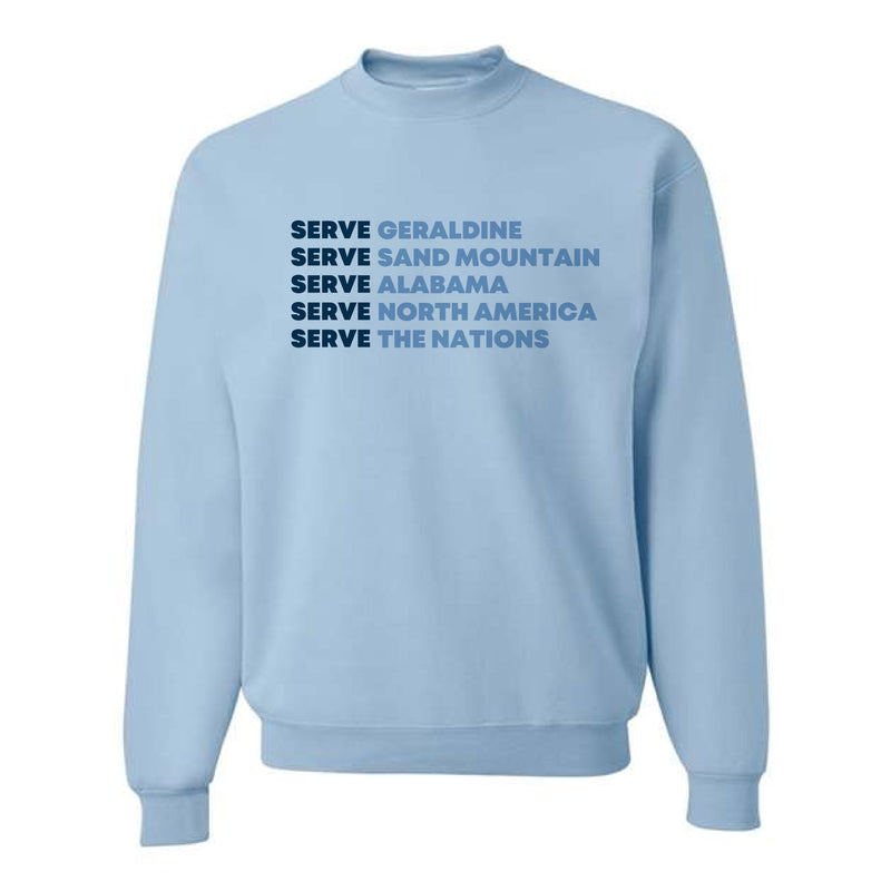 The Serve | Light Blue Crewneck