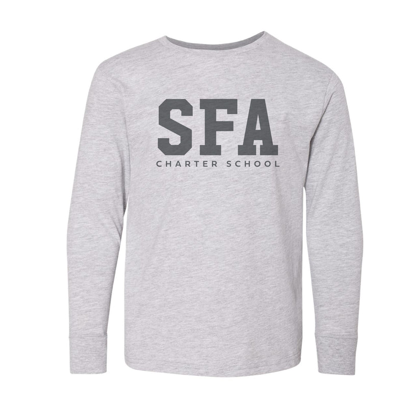 The SFA Block | Heather Long Sleeve Youth Tee