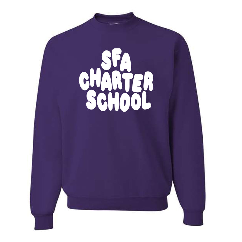 The SFA Charter Bubble | Adult Deep Purple Crewneck Sweatshirt