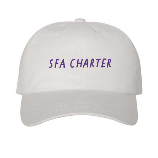 The Slanted SFA Charter | Embroidered White Dad Hat