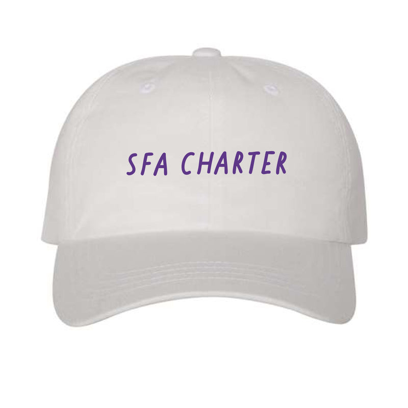 The Slanted SFA Charter | Embroidered White Dad Hat