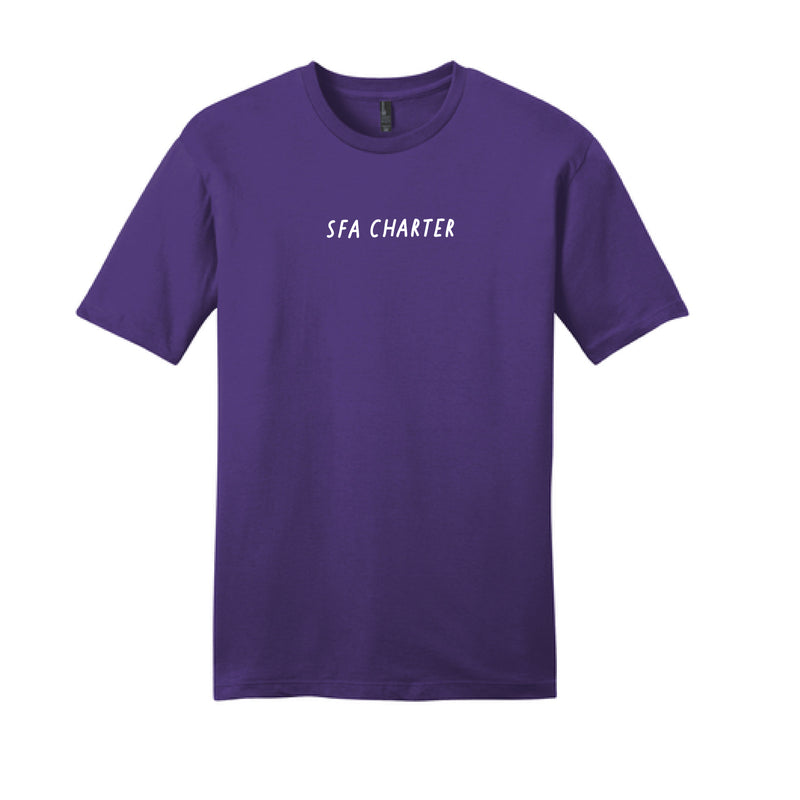 The Slanted SFA Charter | Adult Purple Tee