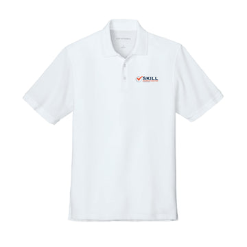 The SKILL Logo | Adult White Polo