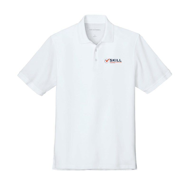 The SKILL Logo | Adult White Polo