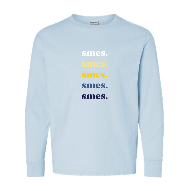 The SMES Repeat | Soothing Blue Youth Long Sleeve Tee