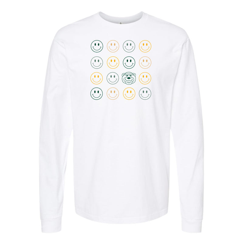 The Smiles for Bruiser | White Long Sleeve Tee