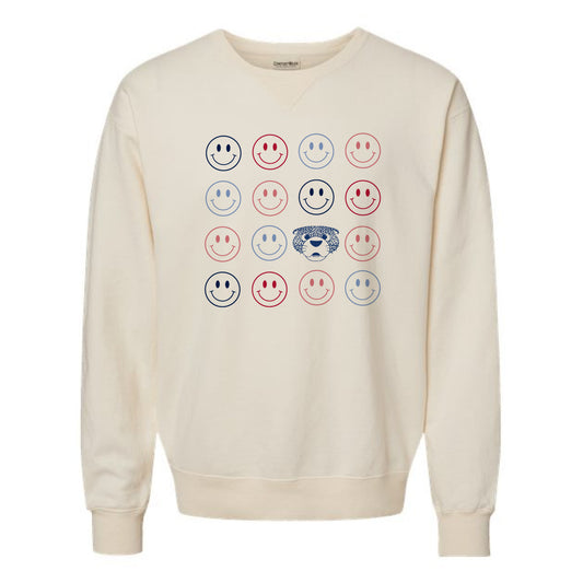 The Smiles For South Paw | Adult Parchment Sweatshirt