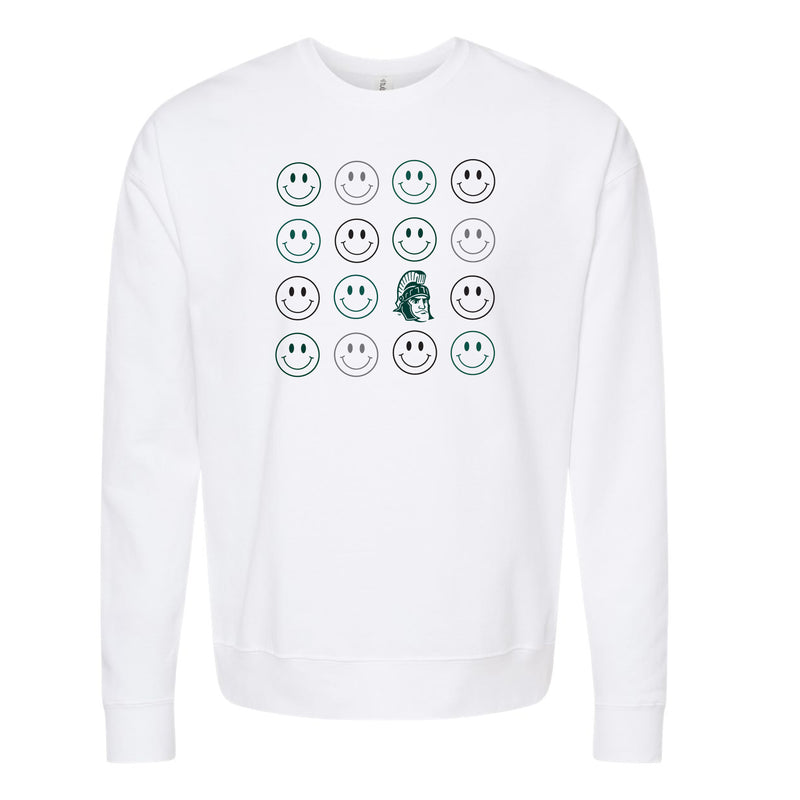 The Smiles For Sparty | White Sweatshirt