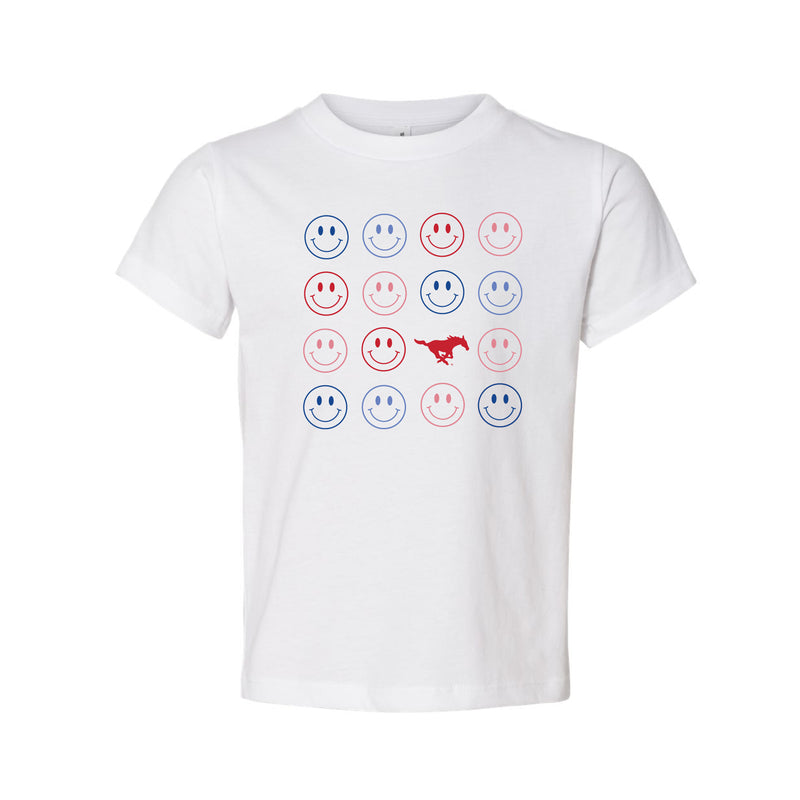 The Smiles For The Mustangs | Toddler White Tee