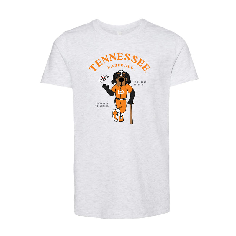 The Smokey Baseball Player | Youth Ash Tee