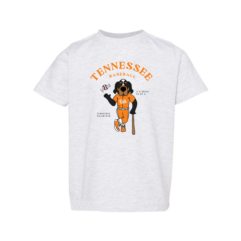 The Smokey Baseball Player | Toddler Ash Tee