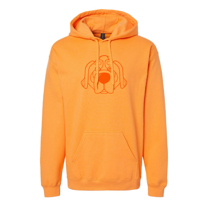 The Smokey Head Outline | Tangerine Hoodie