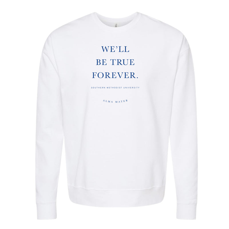 The SMU Alma Mater | White Sweatshirt