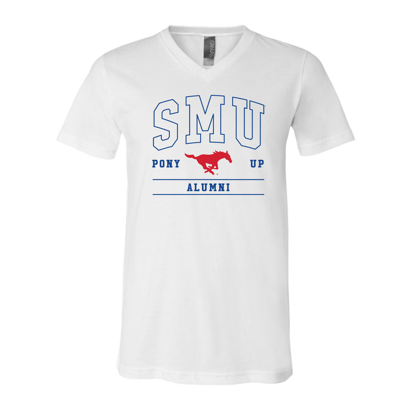 The SMU Alumni | White V-Neck Tee