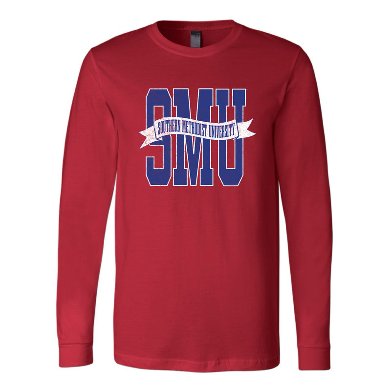 The SMU Banner | Red Long Sleeve