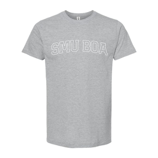 The SMU BOA Outline | Heather Grey Oversized Tee