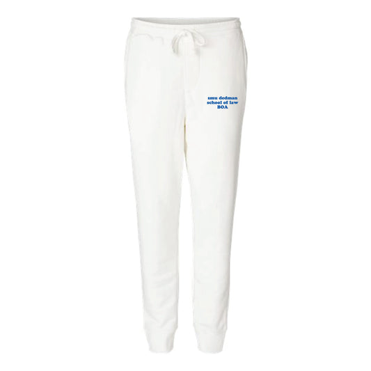 The SMU Dedman School of Law BOA | White Fleece Pants