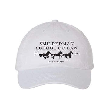 The SMU Dedman School of Law 2025 | Embroidered White Classic Dad Hat