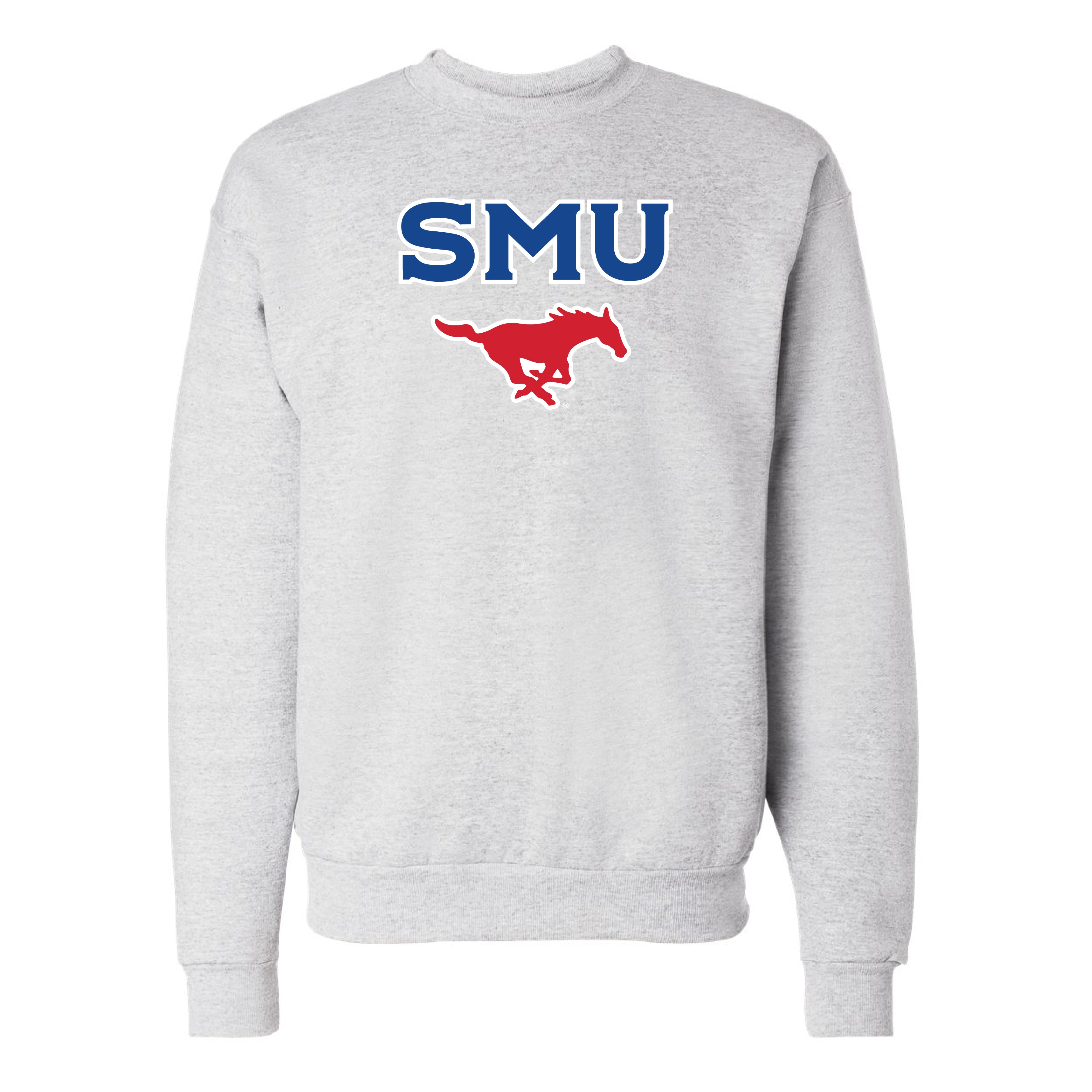 The SMU Mustang Logo | Ash Sweatshirt – Scarlet & Gold