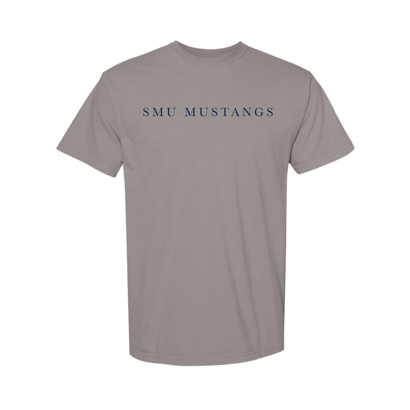 The SMU Mustangs Serif | Grey Tee