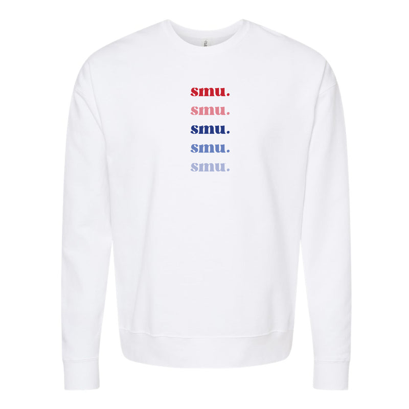 The SMU Repeat | White Sweatshirt