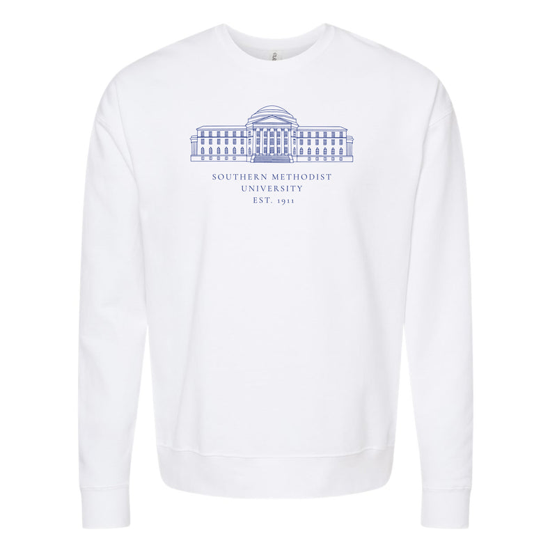 The SMU Dallas Hall | White Sweatshirt