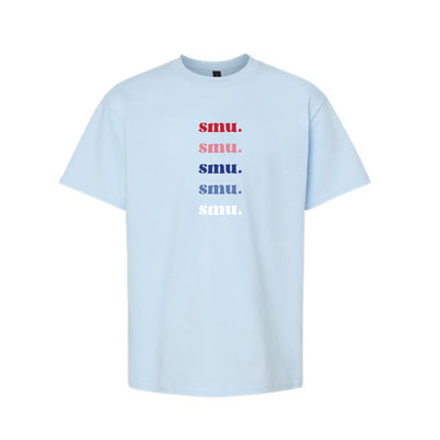 The SMU Repeat  | Light Blue Youth Tee