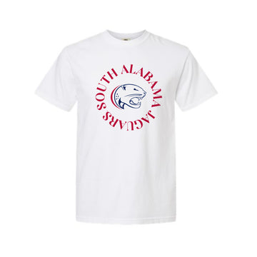 The South Alabama Circle | Adult White Tee