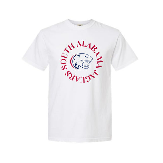The South Alabama Circle | Adult White Tee