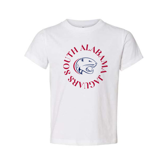 The South Alabama Circle | Toddler White Tee