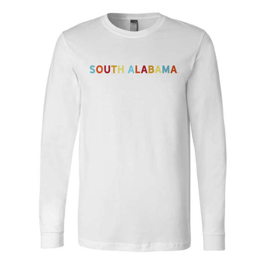 The South Alabama Multi | Adult White Long Sleeve