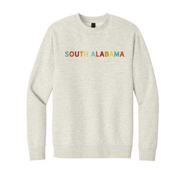 The South Alabama Multi | Adult Oatmeal Heather Sweatshirt