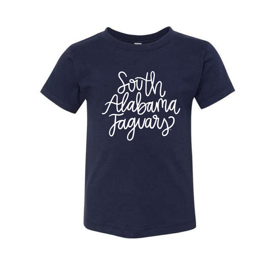 The South Alabama Script | Toddler Navy Tee