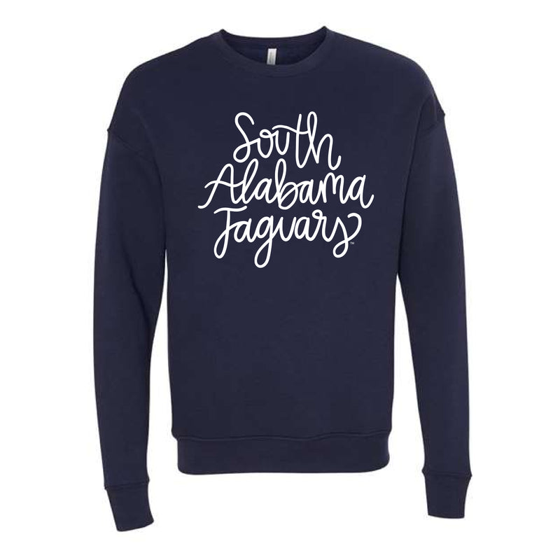 The South Alabama Script | Adult Navy Sweatshirt