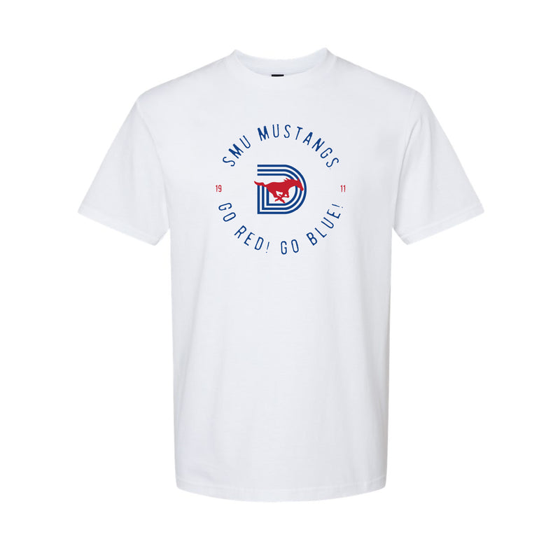 The Southern Methodist D Logo | White Tee