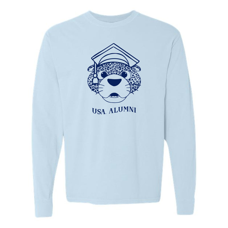 The South Paw Outline Alumni | Adult Chambray Long Sleeve Tee