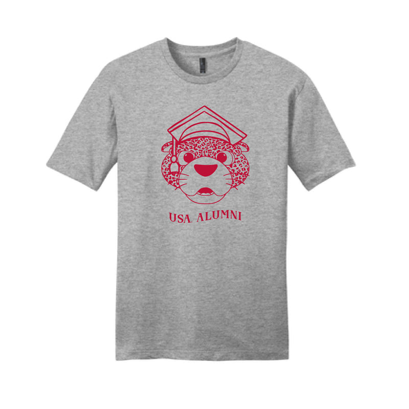 The South Paw Outline Alumni | Adult Light Heather Grey Tee