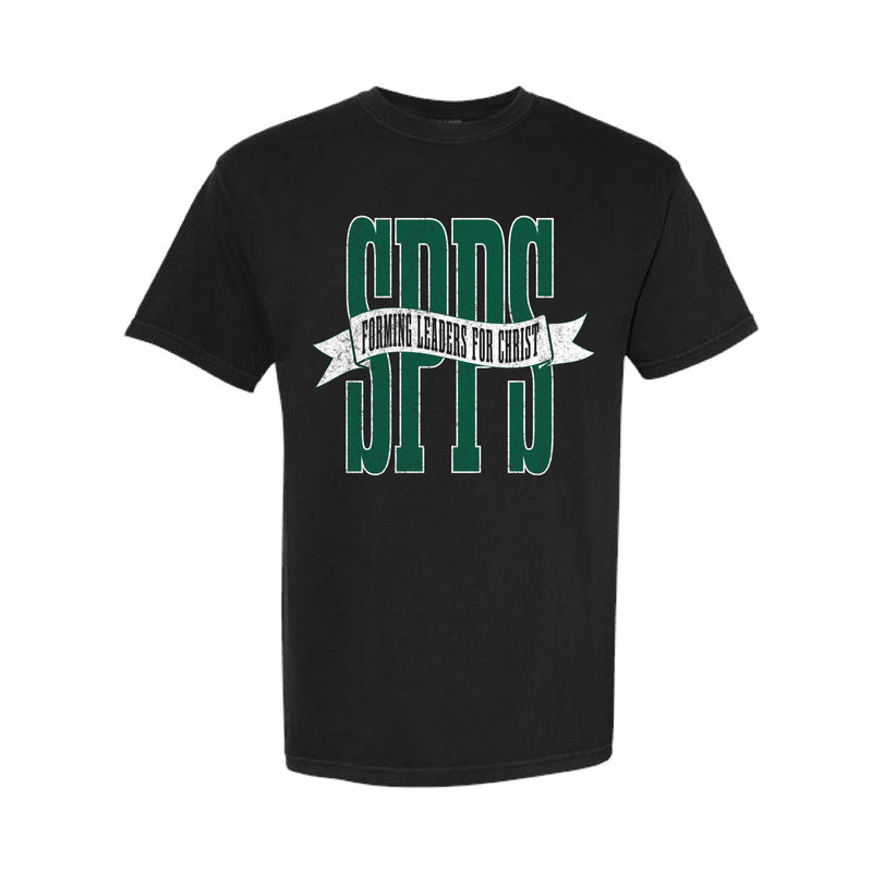 The SPPS Banner | Adult Black Tee