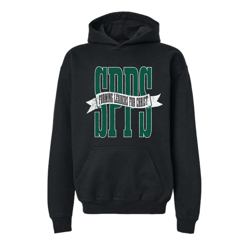 The SPPS Banner | Youth Black Hoodie