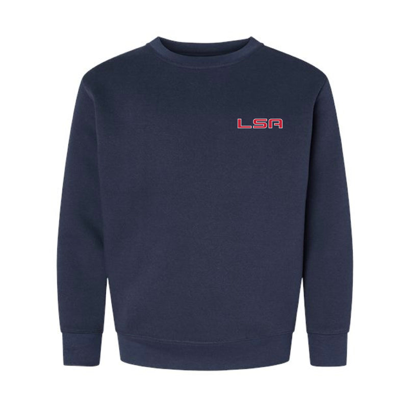 The Stand Firm Arch | Navy Youth Crewneck Sweatshirt