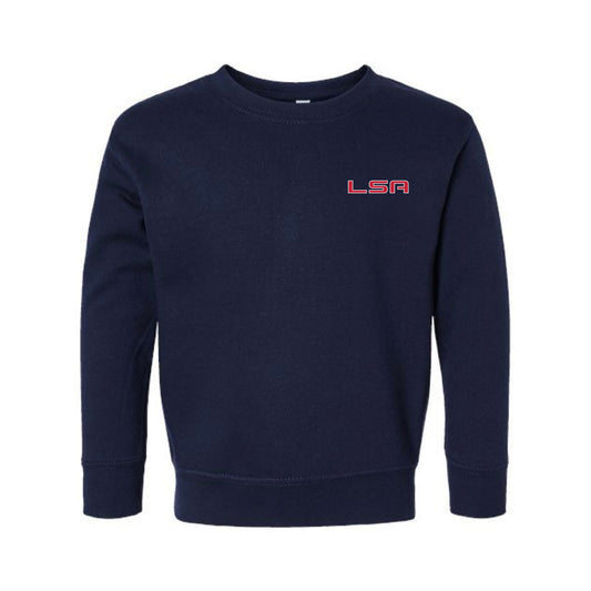 The Stand Firm Arch | Navy Toddler Crewneck Sweatshirt