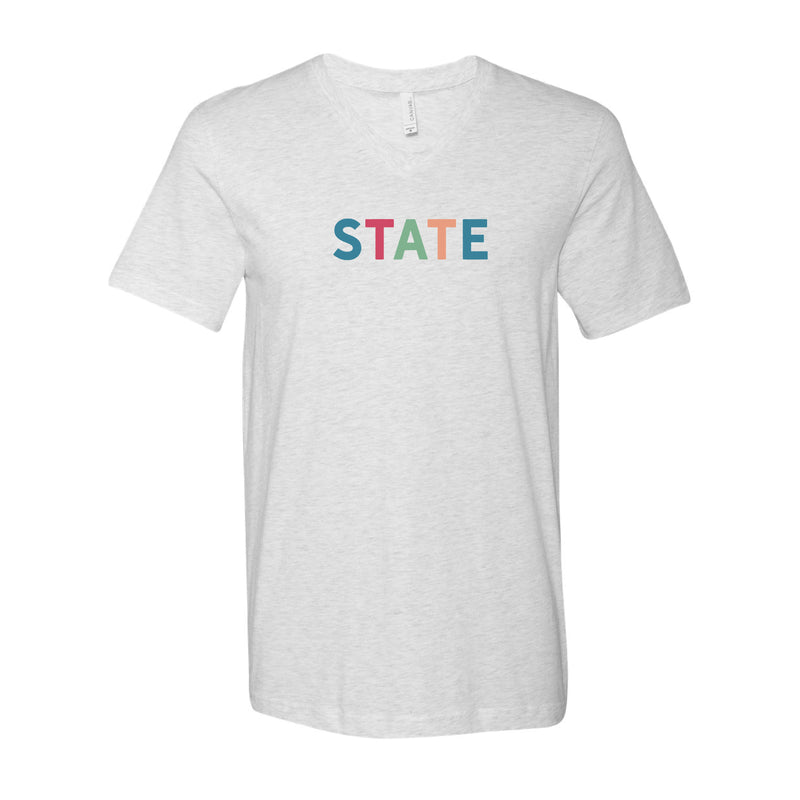 The State Multi | Ash V-Neck Tee